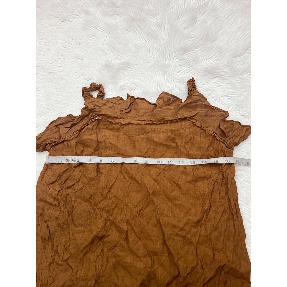 Hem & Thread Ruffled Sleeveless Tank Top Size L - Picture 6 of 8